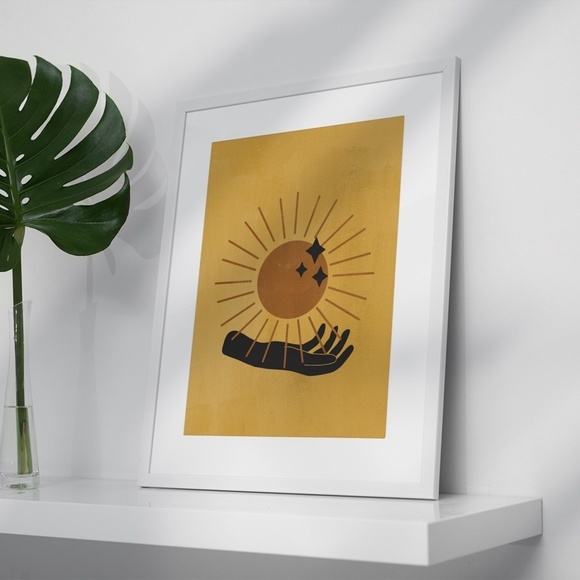 Wall Art Bohemian Celestial Hands Print Poster Illustration Unframed - Picture 4 of 5